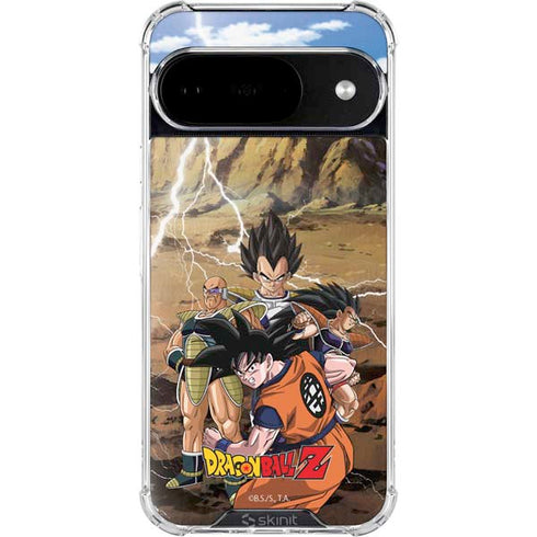 Dragon Ball Z Goku Versus Saiyans Google Pixel 10 Clear Case